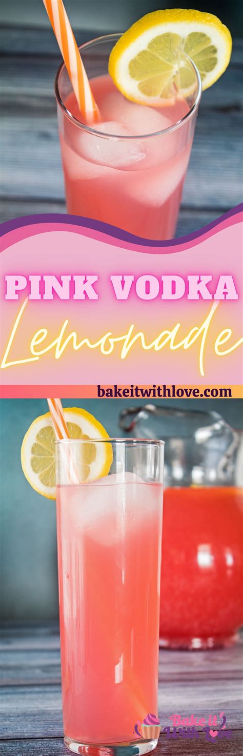 easy pink vodka lemonade cocktail pitcher recipe   crowd recipe vodka lemonade vodka