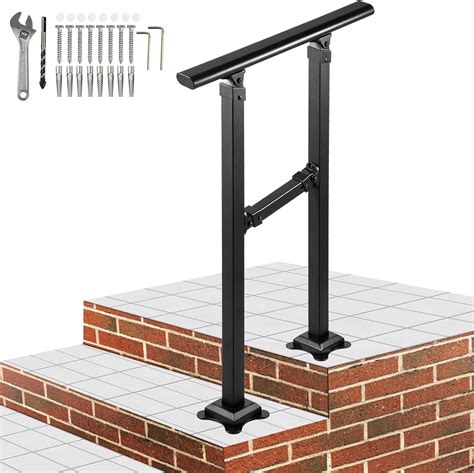 Buy Vevor Outdoor Stair Railing Fits For 1 Step Transitional Wrought