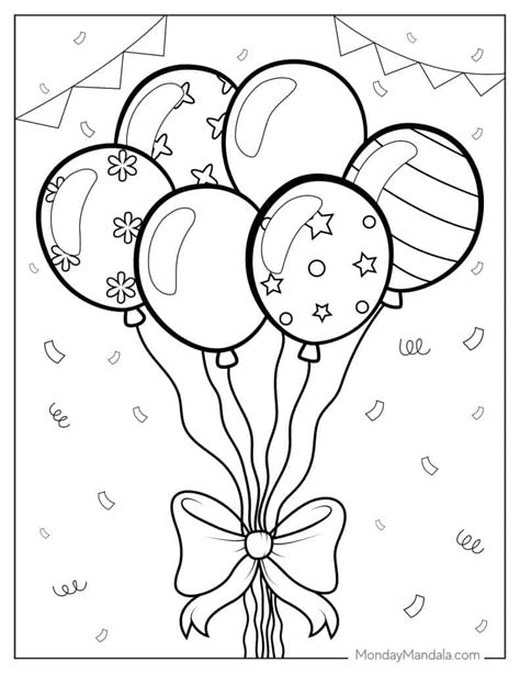 disney balloon coloring page
