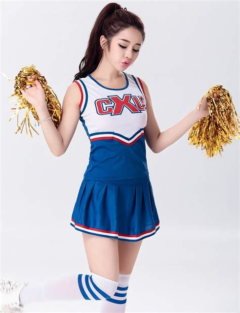 sexy high school cheerleader costume cheer girls uniform costume tops