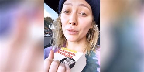 Hilary Duff Shares No Makeup Video While In Mcdonalds Drive Thru