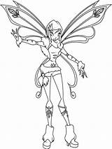 Winx Sophix Tecna sketch template