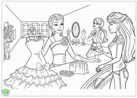 barbie fashion fairytale coloring pages printable coloring home