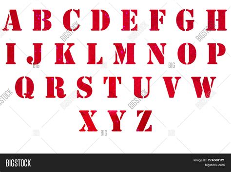 sparkle alphabet red image photo  trial bigstock