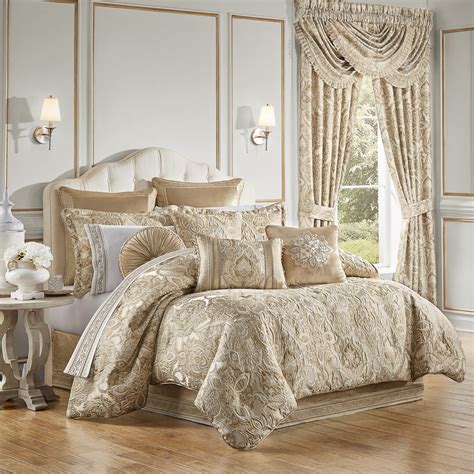 luxury comforter sets  matching curtains queen king size cal king