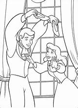 Cinderella Coloring Pages Printable Catch Try Shoes Her Book Color Print Disney Kids Princess Categories Books Coloriage Fun sketch template