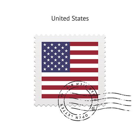 Us Postage Stamps Illustrations Royalty Free Vector