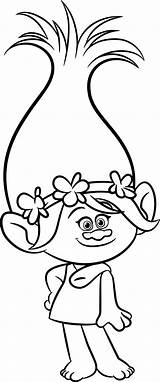 Coloring Pages Trolls Poppy Movie Kids Family Troll Printable Da Print Christmas sketch template