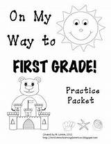 Grade Kindergarten Packet 1st Review Way Practice First Summer Teacherspayteachers Choose Board Activities School sketch template