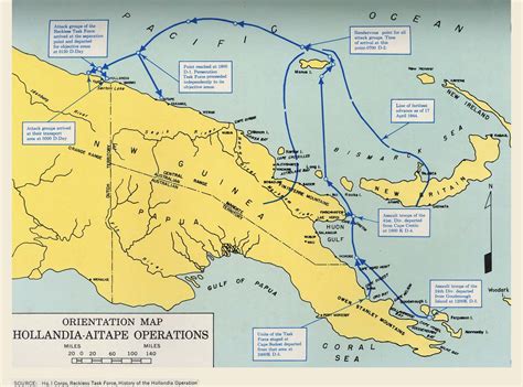 papua  guinea map world war ii