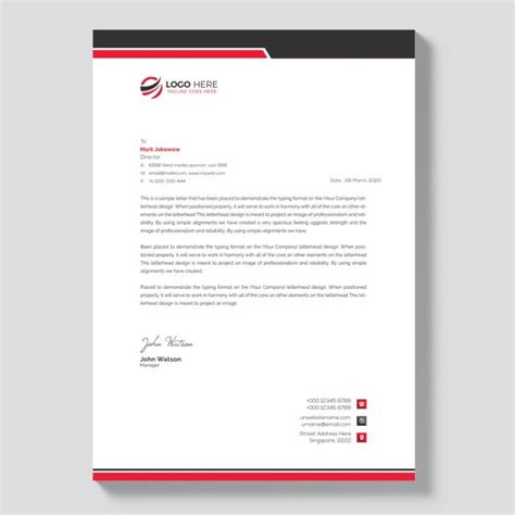 letterhead examples business letter  letter template collection
