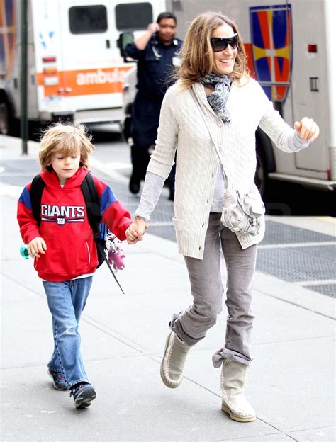 pictures of sarah jessica parker with james wilkie in new york popsugar celebrity