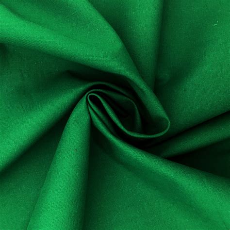 cotton fabric dark green