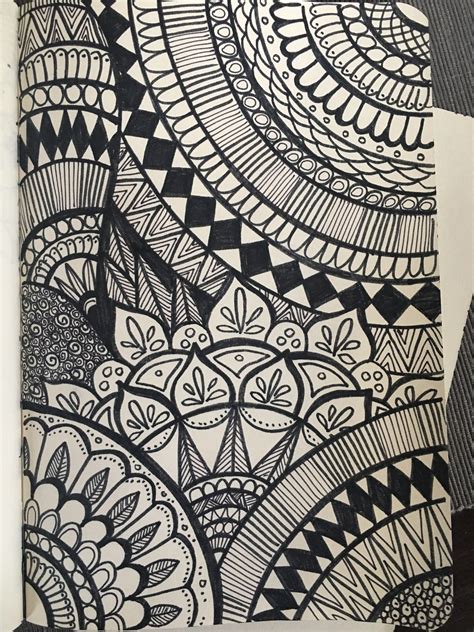 zentangle patterns beginner cute mandala art dentro deun