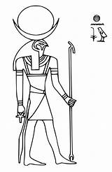 Egyptian Gods Coloring Pages Goddesses Mythology Printable sketch template