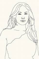 Coloring Pages Jennifer Color Celebrity Book Lopez Traced Features Then Added Jlo Attack Jaylo Found Google sketch template