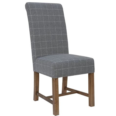 grey check dining chair  fianace  shop