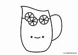 Lemonade Coloring Pages Pitcher Kids Sheet Printable Template Cartoon sketch template