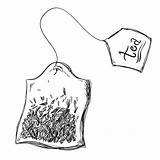 Tea Bag Clipart Drawing Bags Vector Illustration Clip Vectors Background Freepik Drawings Line Cup Illustrations Tee Over Benefits Health Paintingvalley sketch template