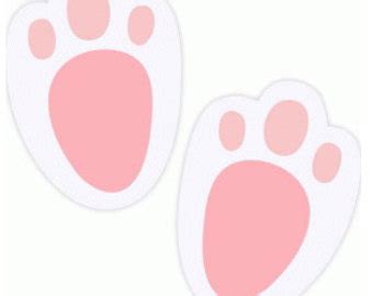 printable bunny footprints template doctemplates