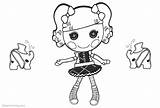 Peanut Big Top Coloring Pages Lalaloopsy Elephant Pet Kids Printable sketch template