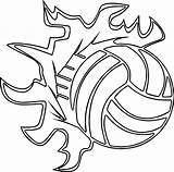 Volleyballs Volleyball Wecoloringpage sketch template