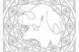 Coloring Pokemon Phanpy Windingpathsart Pages sketch template