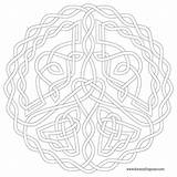 Celtic Adults Mandala Getdrawings Azcoloring sketch template