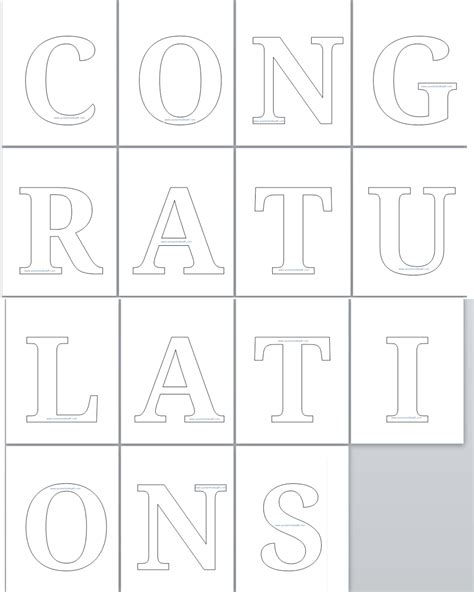 printable congratulations banner letters  printable