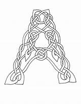 Celtic Coloring Pages Alphabet Getcolorings Printable Wonderful sketch template