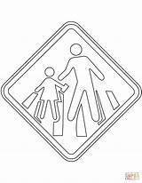 Transito Placas Sinais Pedestrian Trânsito Schoolchildren Pedestres Sinalizada Passagem Drukuj sketch template
