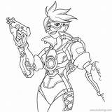 Overwatch Coloring Tracer Xcolorings Bastion sketch template