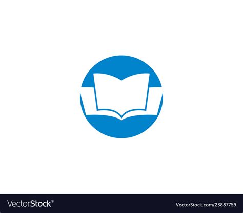 book logo icon royalty  vector image vectorstock