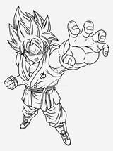 Goku Saiyan Kaioken Seekpng X10 Ssb sketch template