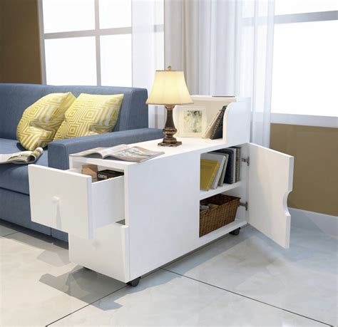sofa side coffee table  drawer combination storage small room