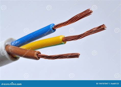 stripped  wire electric cable stock image image  wire background