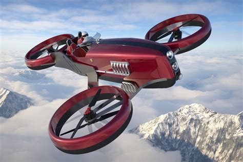 retro future  propeller racing drone  inspired  ferraris  cars    yanko