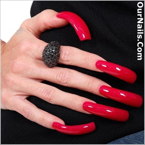long red nails long nails curved nails