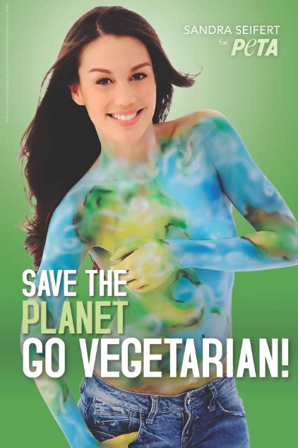 vegetarian starsandra seifert is sexiest vegetarian celebrity