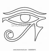 Horus Eye Coloring Designlooter Icon Outline Illustration Vector Web 470px 36kb sketch template
