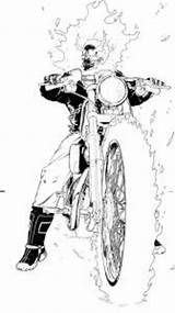 Ghost Rider sketch template