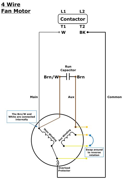 wiring diagram ac fan motor caret  digital