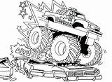 Monster Truck Coloring Pages Digger Grave Printable Trucks Colouring Color Kids Fire Tow Drawing Engine Bigfoot Sheets Mud Print Getcolorings sketch template