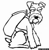 Schnauzer Coloring Pages Dogs Miniature Drawing Online Mini Puppy Schnauzers Clipart Dog Line Colouring Color Gif Cliparts Please Thecolor Sheets sketch template