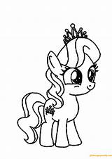 Pony Coloring Little Tiara Diamond Pages Scootaloo Printable Albert Einstein Color Print Books Unicorn Colouring Kids sketch template
