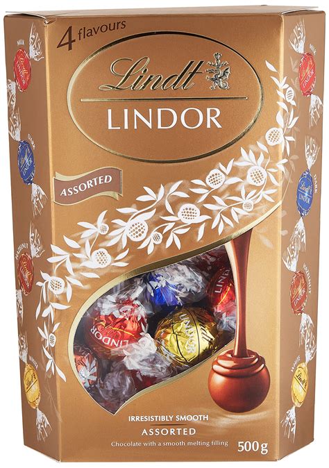 buy lindt lindor milk chocolate assorted  melting filling