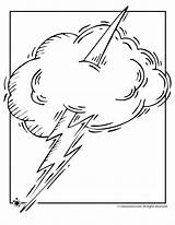 Tornado Hurricane Preschool Coloringhome Popular Lightening sketch template
