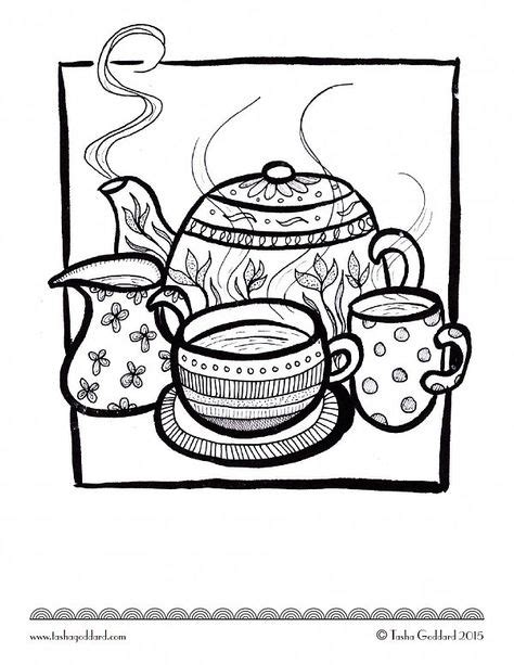 teacups  images  coloring pages coloring pages