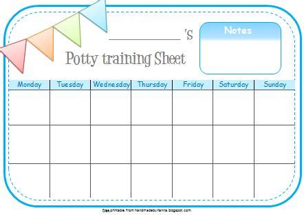 hand   rianna  boy printable potty training chart potty