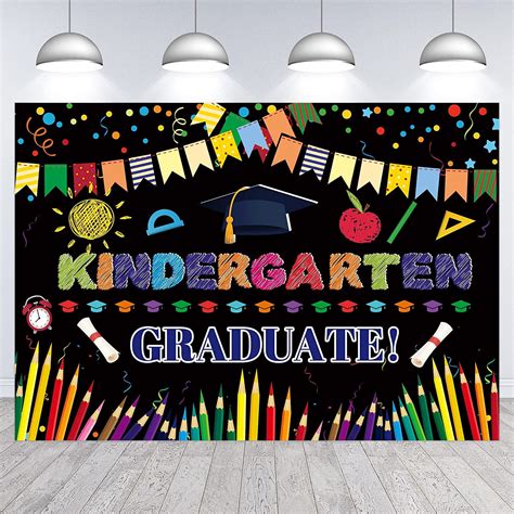 ft kindergarten graduation class   backdrop graduate congrats